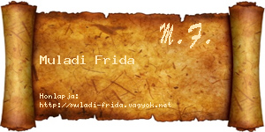Muladi Frida névjegykártya